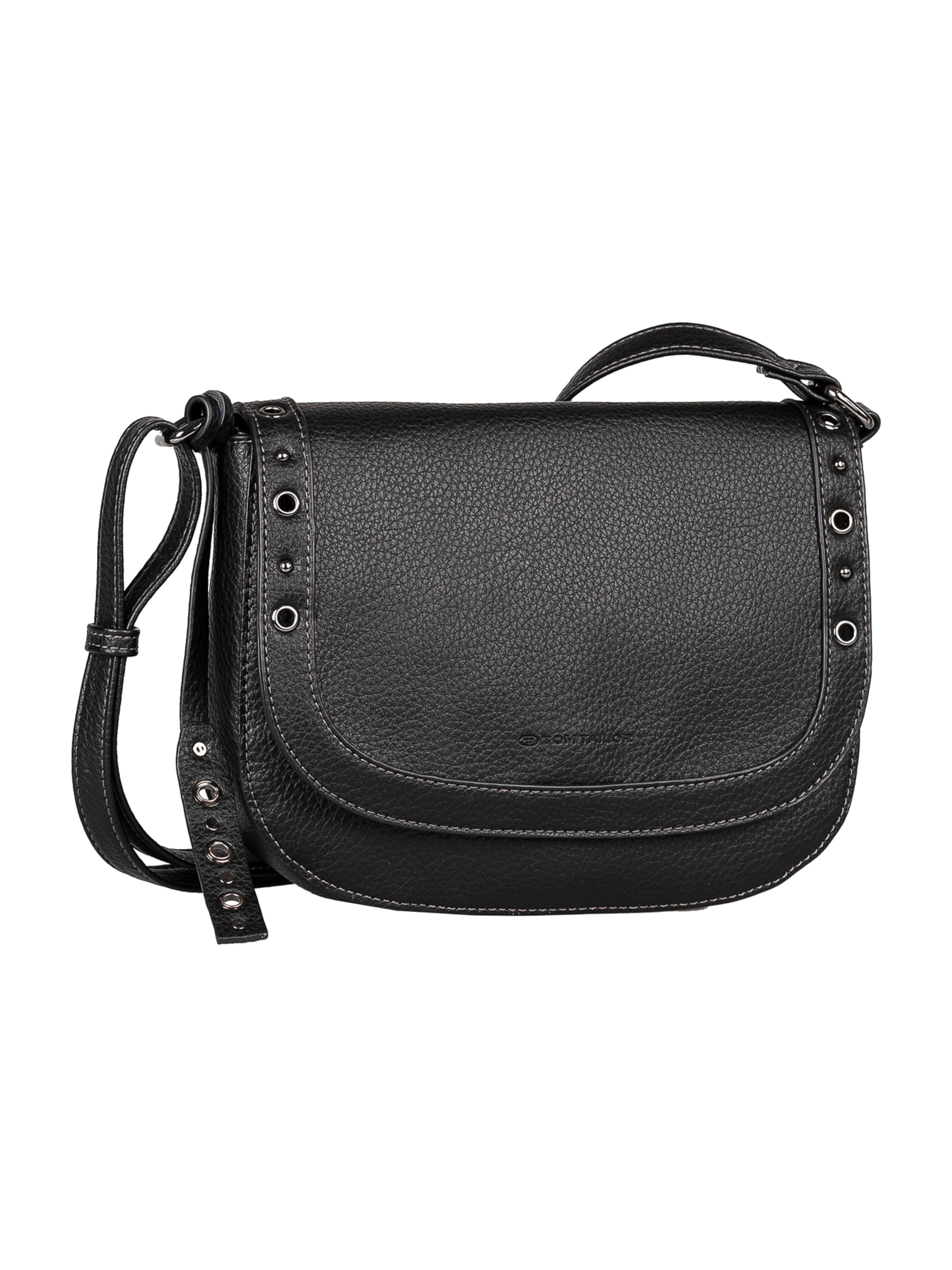 Geantă de umăr 'Elaria' de la TOM TAILOR pe negru: față