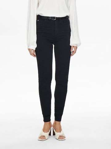 JDY Skinny Jeans 'MOON X-HIGH BLK' in Zwart: voorkant