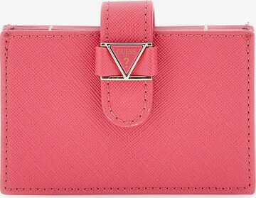 GUESS Wallet in Pink: front