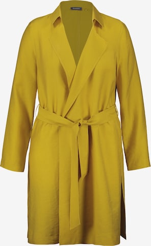 SAMOON Between-seasons coat in Yellow: front
