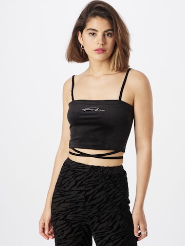 FUBU Top in Black: front