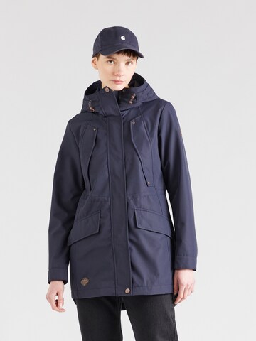 Ragwear Between-seasons parka 'BEGONIA' in Blue: front