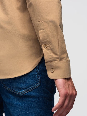 Ombre Regular fit Business shirt in Brown