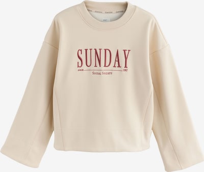 Megztinis be užsegimo 'Sunday' iš Next, spalva – smėlio spalva / skaisti avietinė ar rubino spalva, Prekių apžvalga