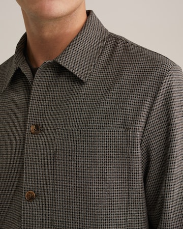 WE Fashion Regular fit Button Up Shirt in Brown