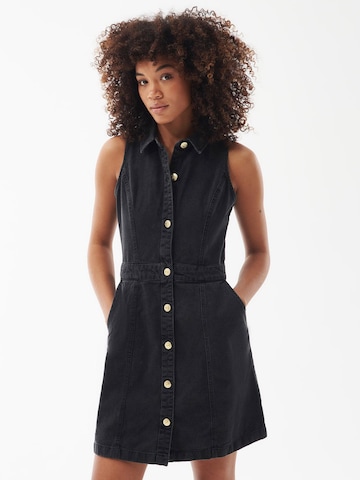Barbour International Shirt Dress 'Lockhart' in Black: front