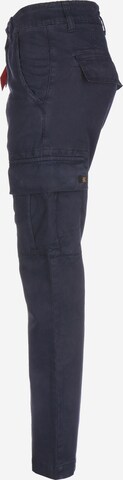 ALPHA INDUSTRIES Regular Cargo trousers in Blue