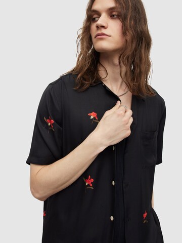 AllSaints - Regular Fit Camisa em preto