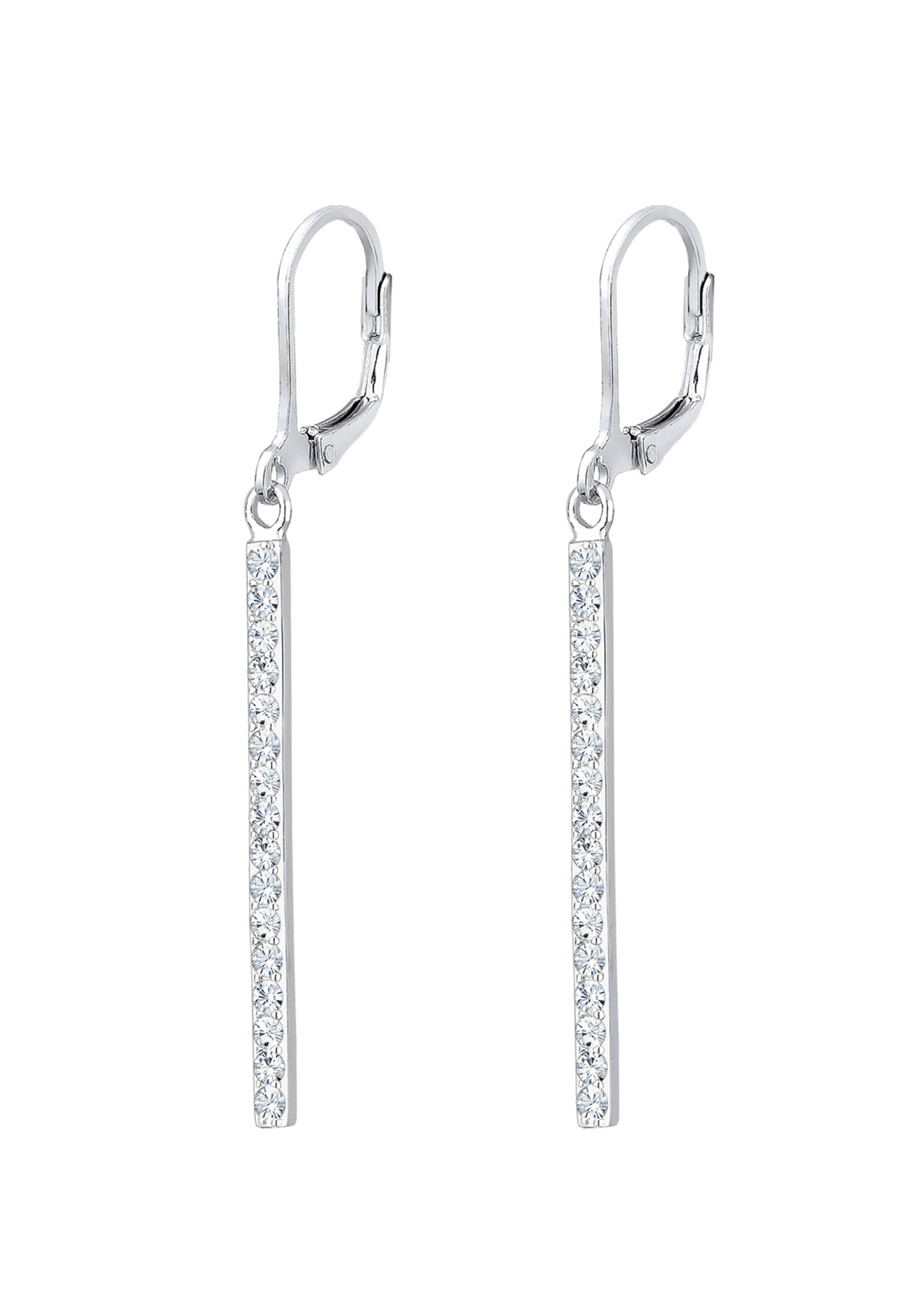 sidabrinė ELLI Auskarai: priekis