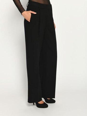 White Label by RoFa Regular Bundfaltenhose‌‌‌‌‌‌ in Schwarz