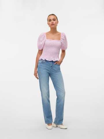 VERO MODA Shirt 'VMCarrie' in Roze