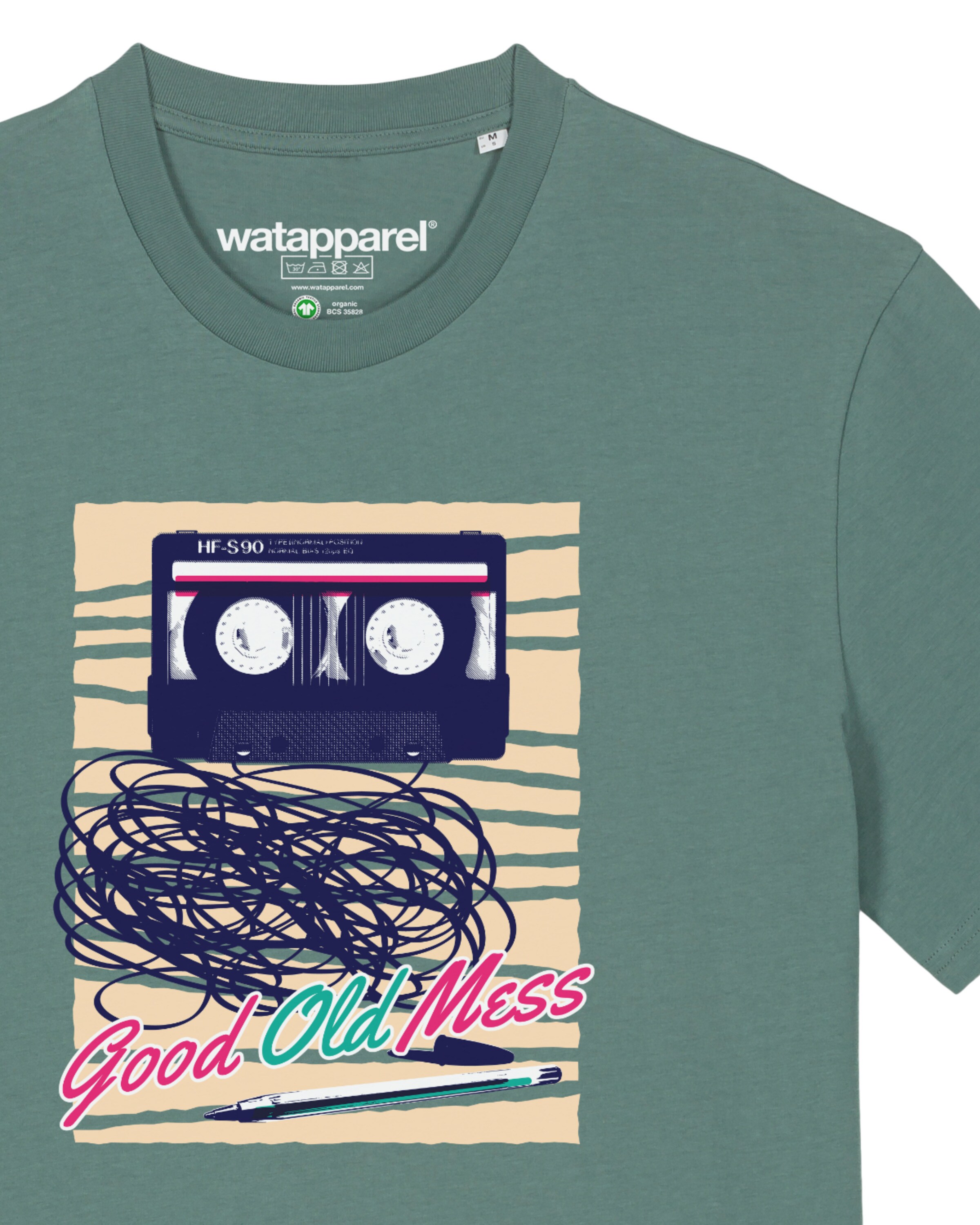 Watapparel Shirt 'Good Old Mess' in Groen