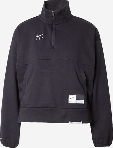 NIKE Sportief sweatshirt 'NOVELTY' in Zwart: voorkant