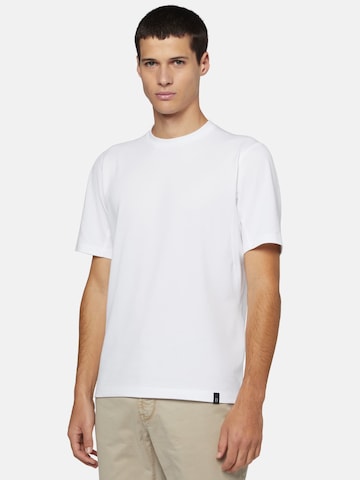 T-Shirt 'B Tech' Boggi Milano en blanc : devant