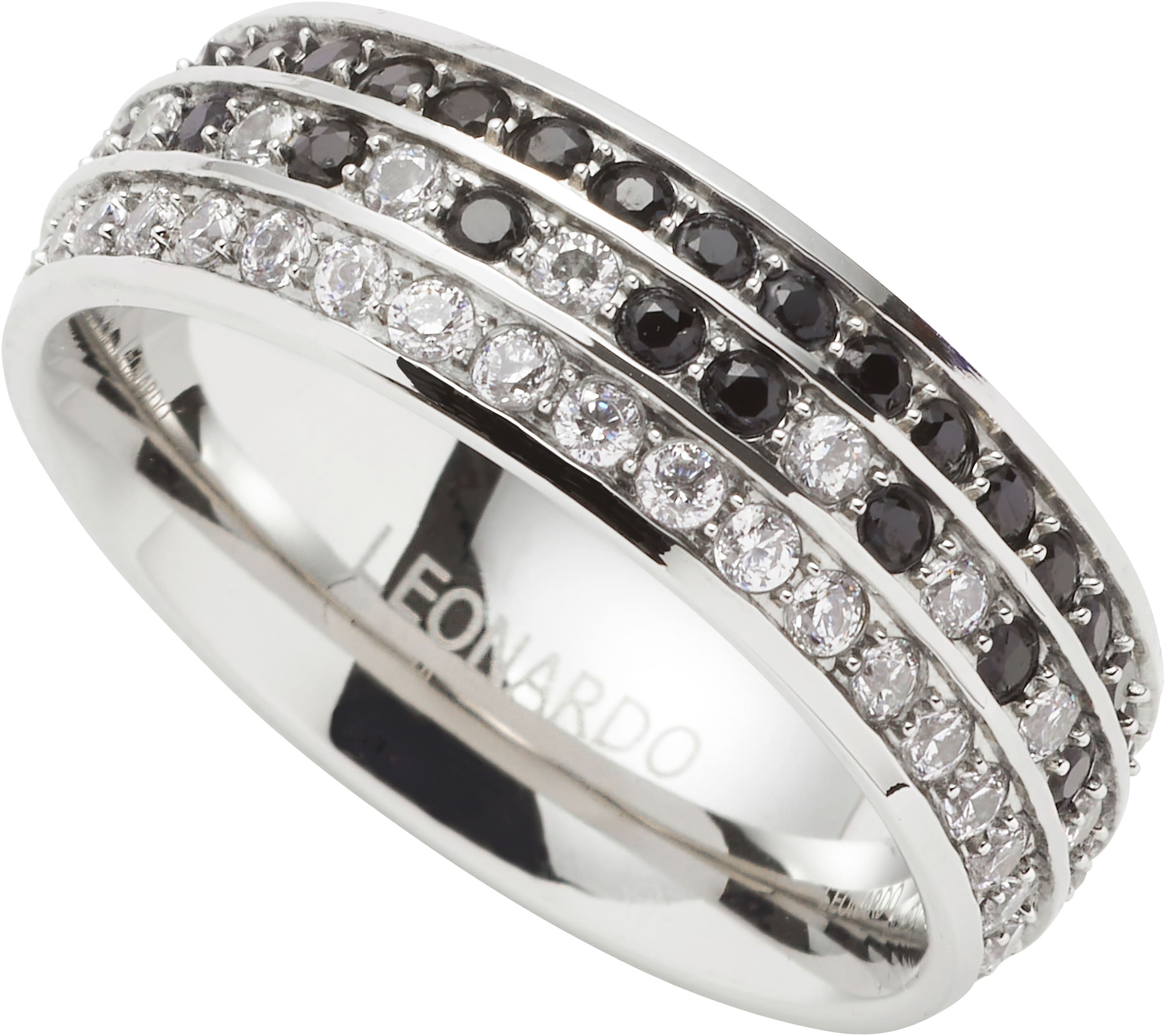 LEONARDO Ring in Silver: front