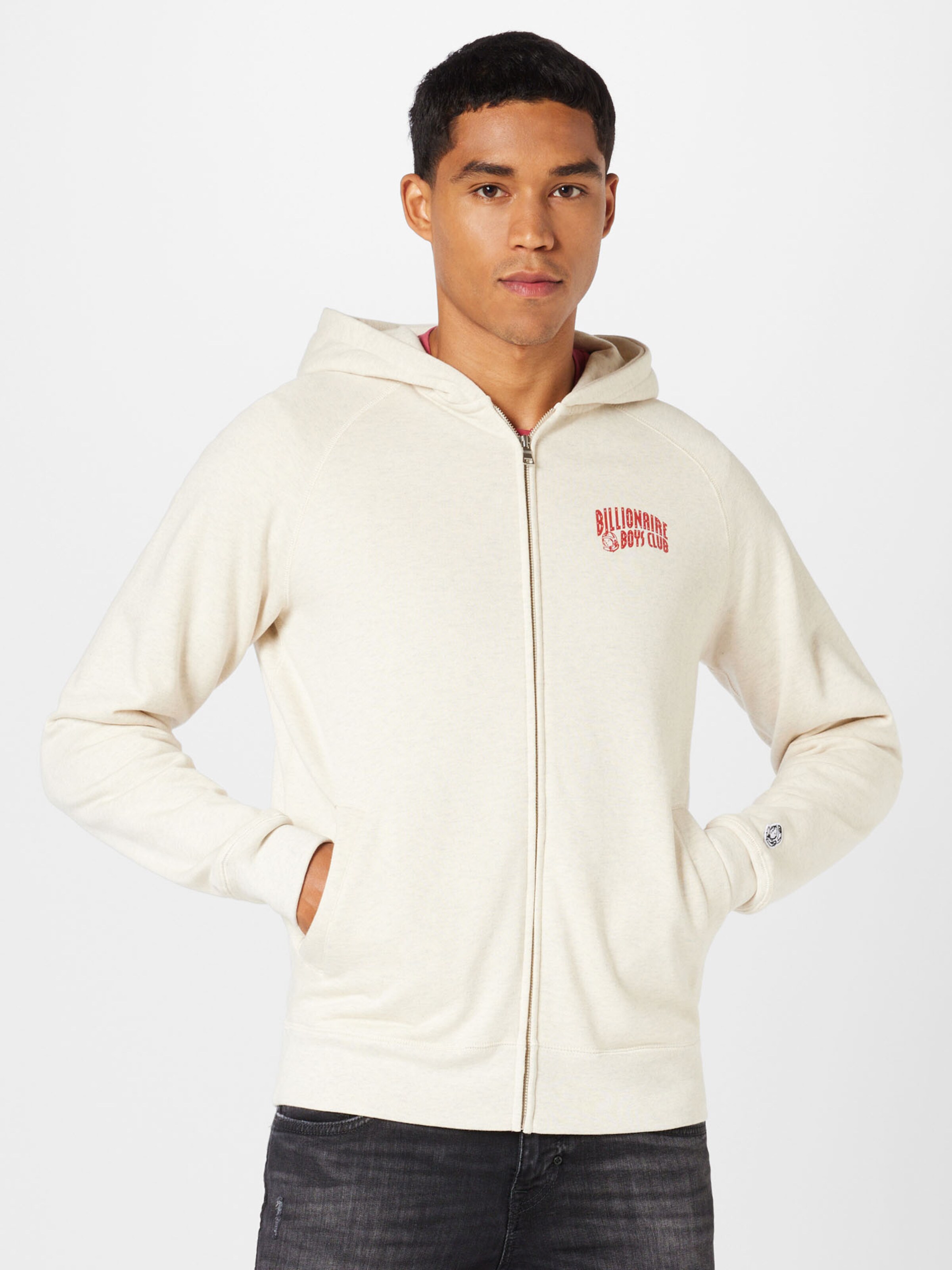 Billionaire Boys Club Zip Up Hoodie in Beige ABOUT YOU
