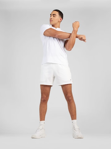 BJÖRN BORG Regular Workout Pants 'ACE' in White