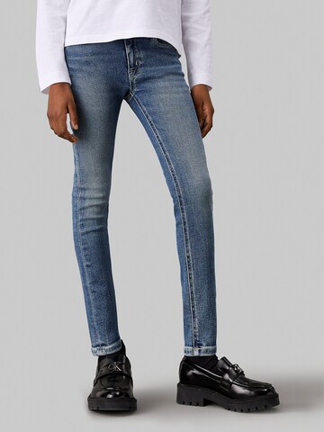 Skinny Jean Calvin Klein Jeans en bleu : devant