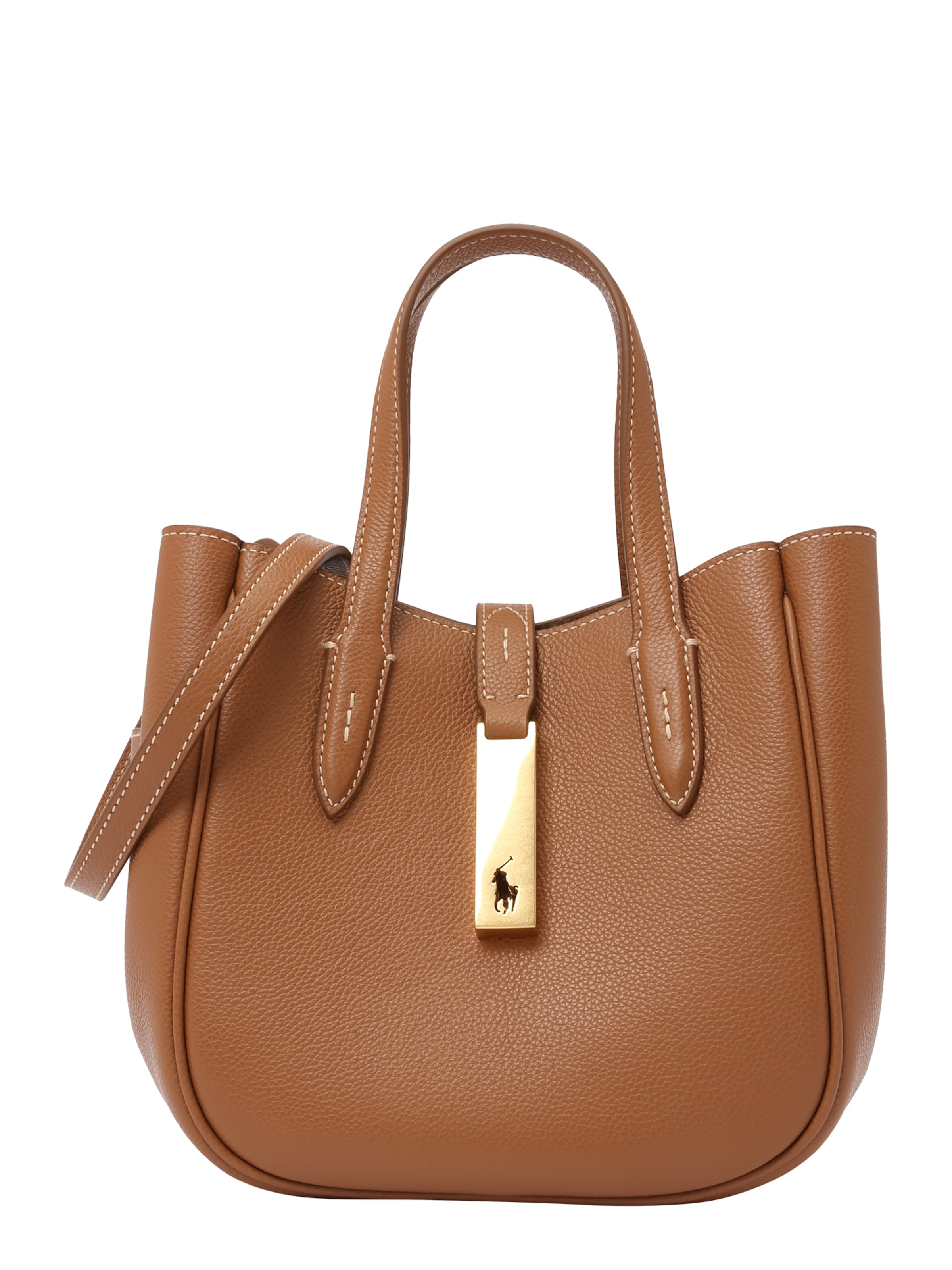 Borsa a spalla di Polo Ralph Lauren in marrone: frontale