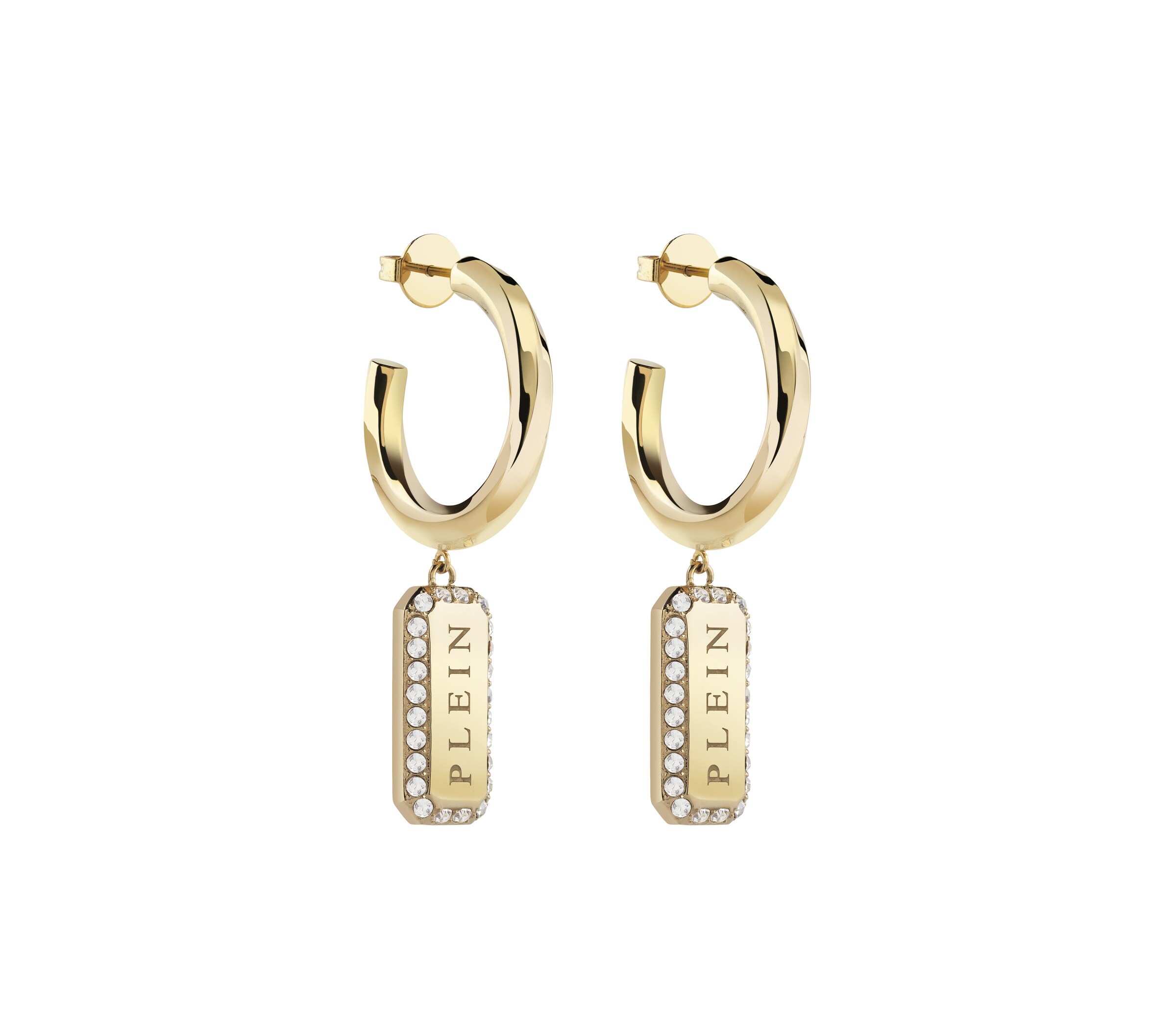 Boucles d'oreilles ' PLEIN TAG ' Philipp Plein Jewellery en or
