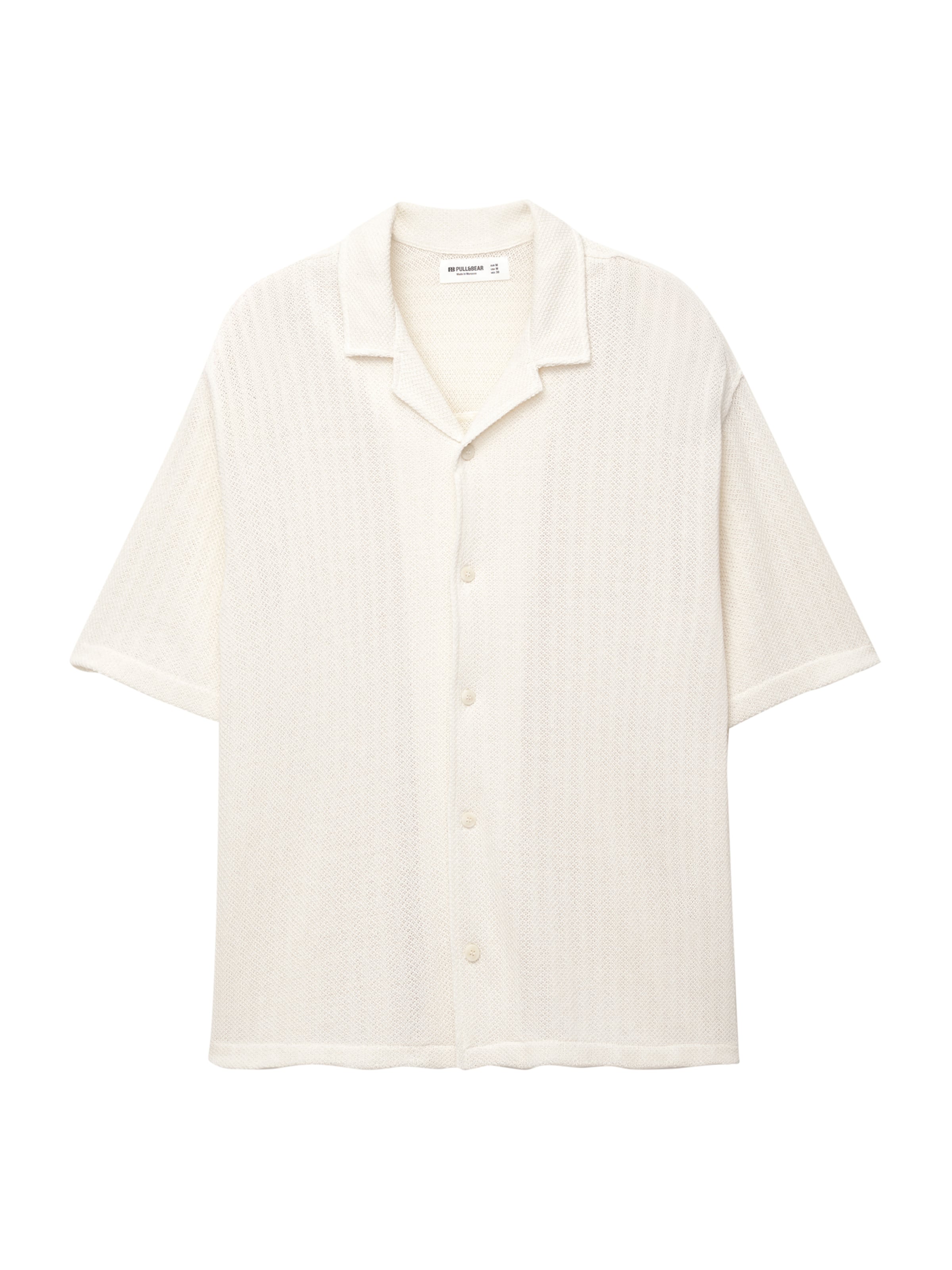 Pull&Bear Pohodlné nošení Košile – bílá: přední strana