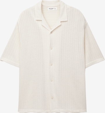 Pull&Bear Comfort Fit Paita värissä valkoinen: etupuoli