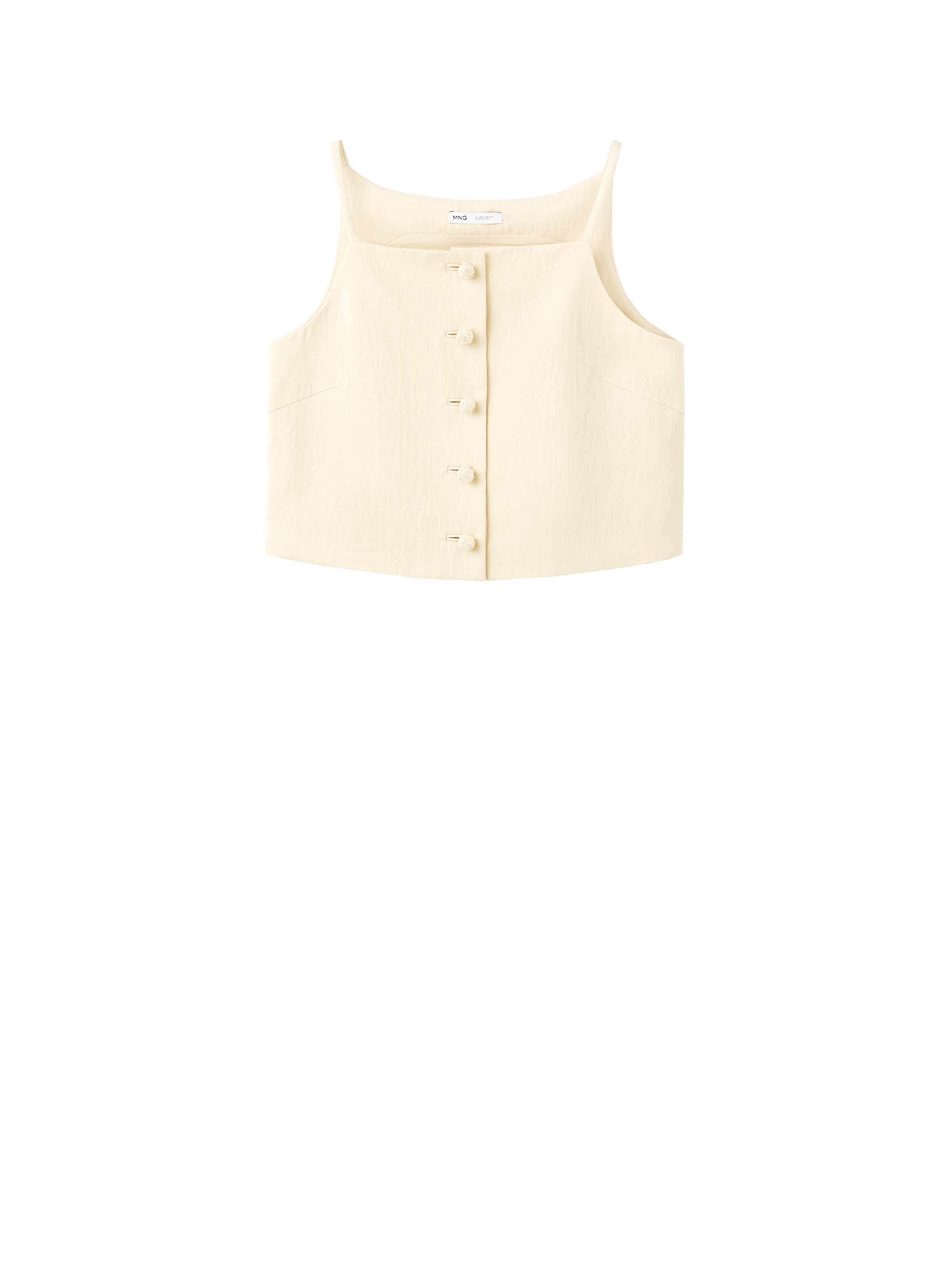 MANGO Top 'Bonnie' – žlutá: přední strana