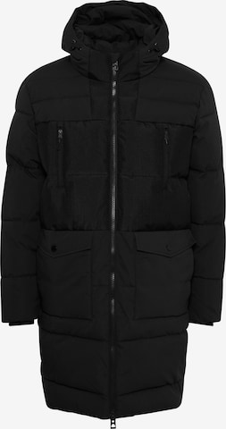 INDICODE JEANS Winter Jacket 'Flik' in Black: front