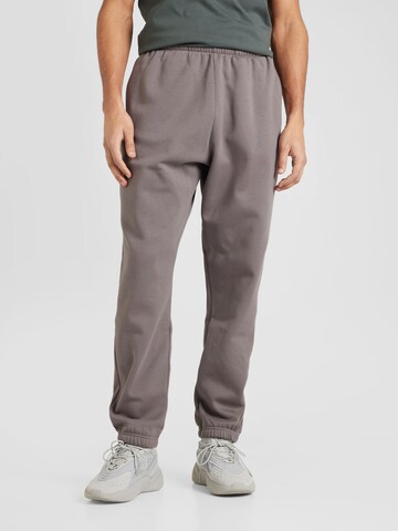 ADIDAS PERFORMANCE Tapered Sporthose in Grau: Vorderseite