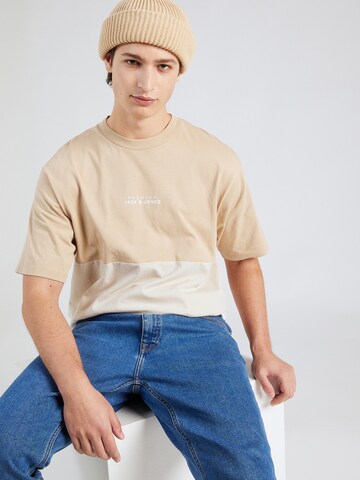 JACK & JONES - Camiseta 'MAVERICK' en beige