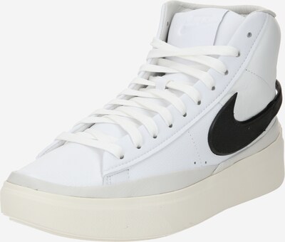 Nike Sportswear Visoke superge 'BLAZER PHANTOM' | črna / bela barva, Prikaz izdelka