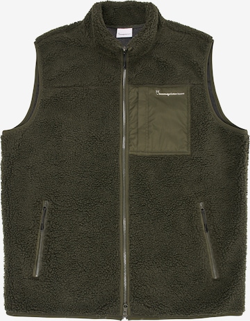 KnowledgeCotton Apparel Vest in Green: front