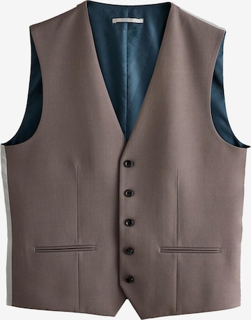 Gilet de costume 'Motionflex' Next en marron : devant