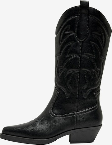 ONLY Cowboy Boots 'Bronco' in Black: front