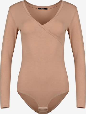 Evoni Blusenbody in Beige: Vorderseite