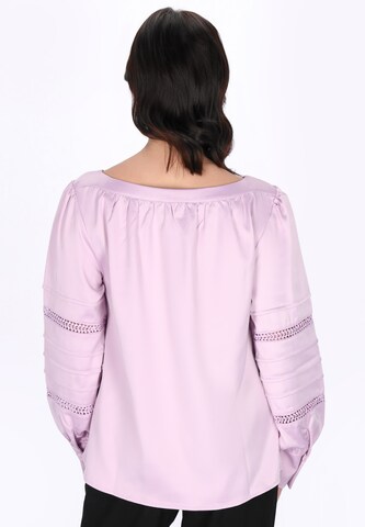 usha BLACK LABEL Blouse in Lila