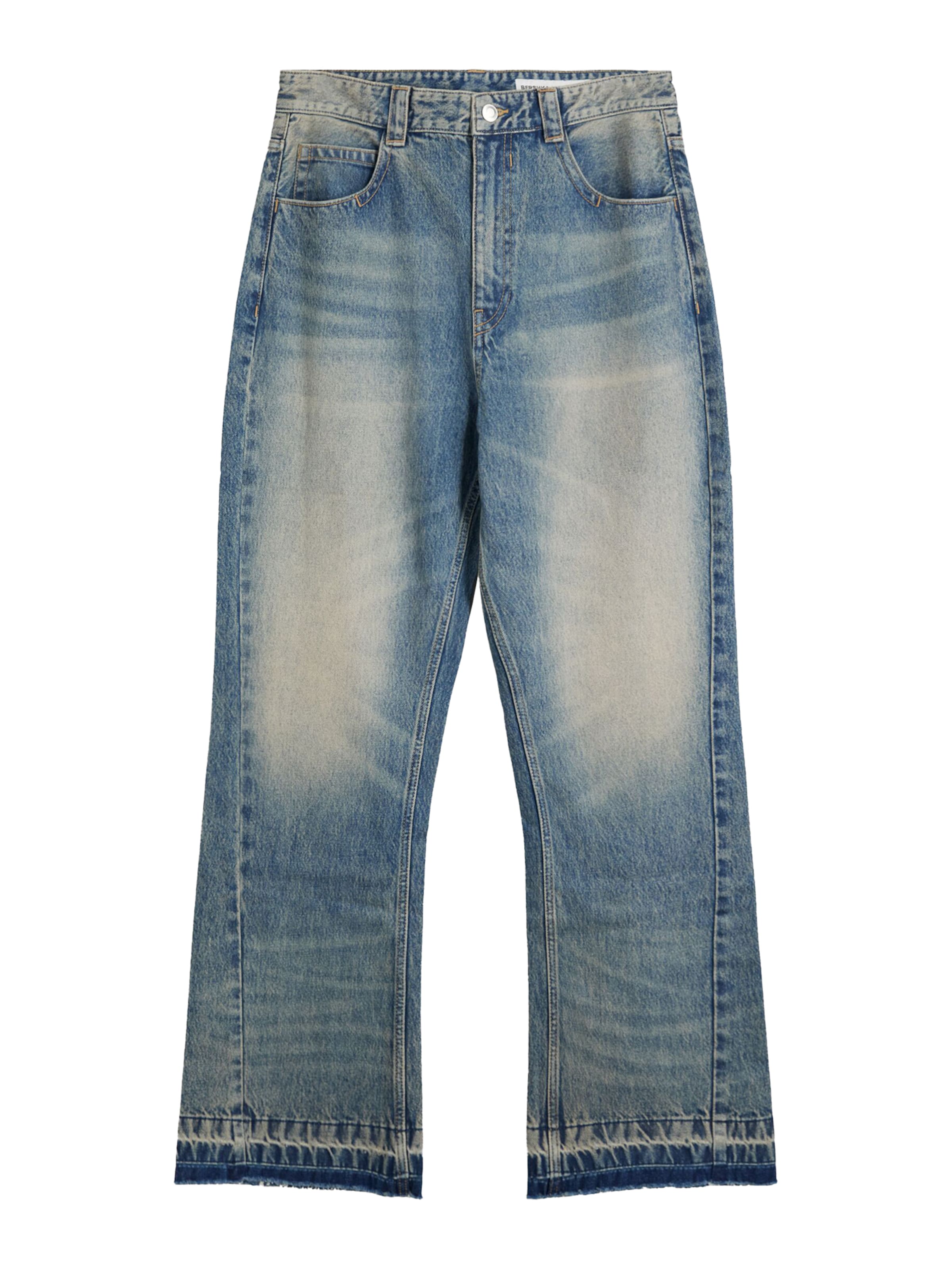 Flared Jeans di Bershka in blu: frontale