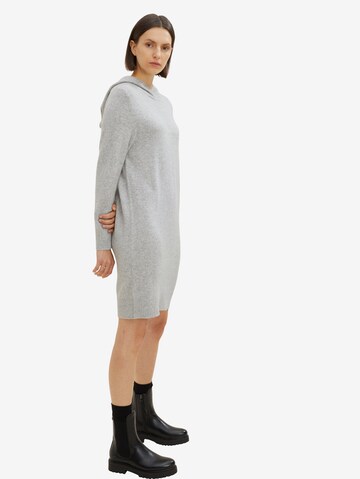 TOM TAILOR Knitted dress in Grey