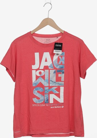 JACK WOLFSKIN T-Shirt 4XL in Pink: predná strana