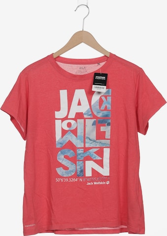 JACK WOLFSKIN T-Shirt 4XL in Pink: predná strana