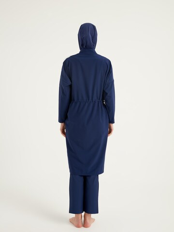 MARINA High neck Swimsuit Dress 'Marina Aufschrift M2507-2' in Blue