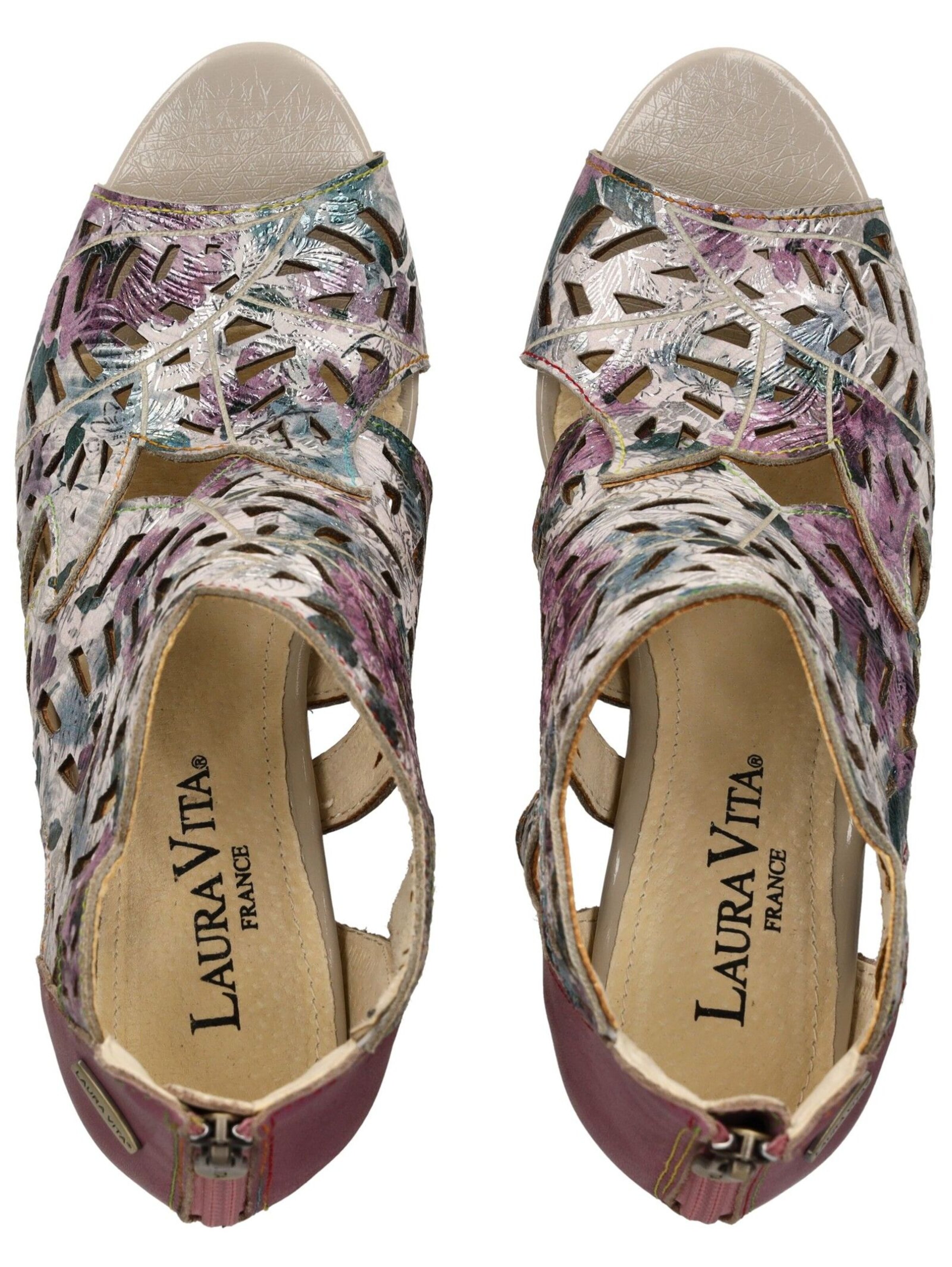 Laura Vita High front pumps in Silver