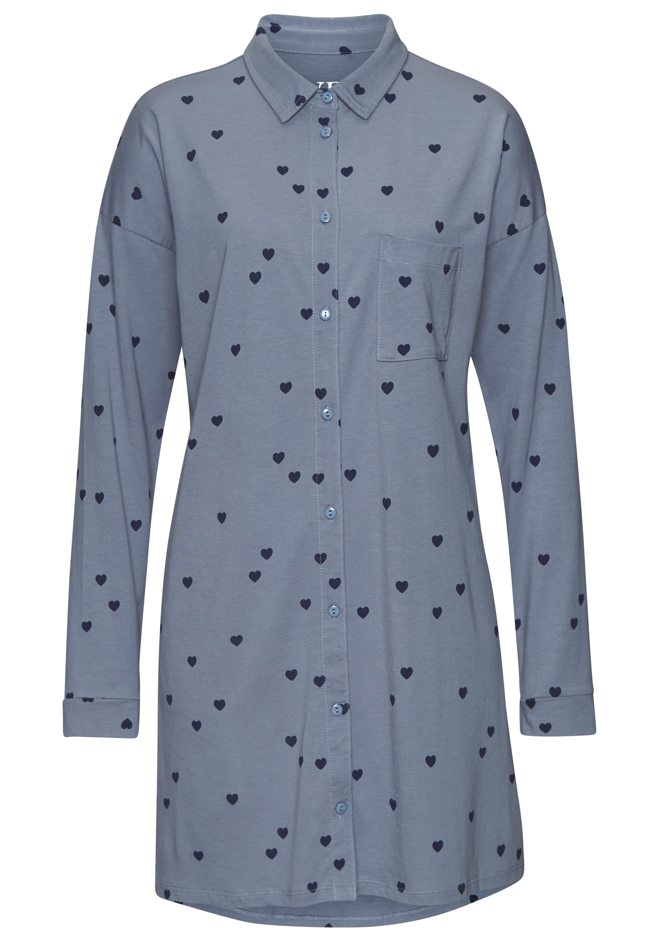 VIVANCE Ночная рубашка 'Dreams' в Синий: спереди