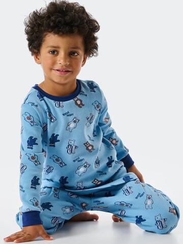 SCHIESSER Pyjama 'Natural ' in Blau