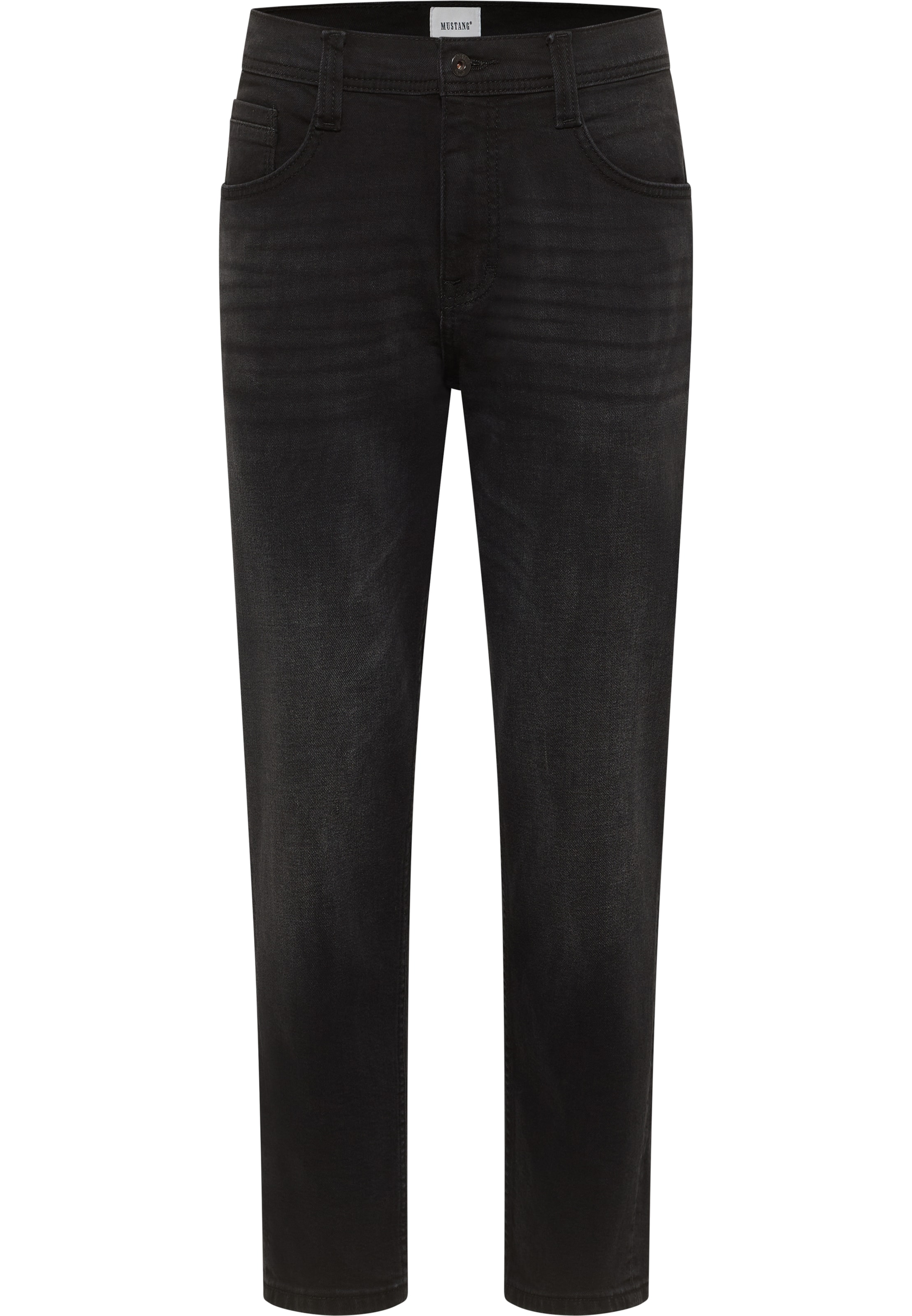 MUSTANG Tapered Jeans 'Denver' in Black: front