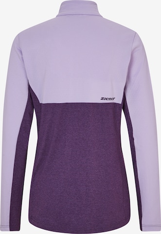 ZIENER Athletic Sweater 'JAPRA' in Purple