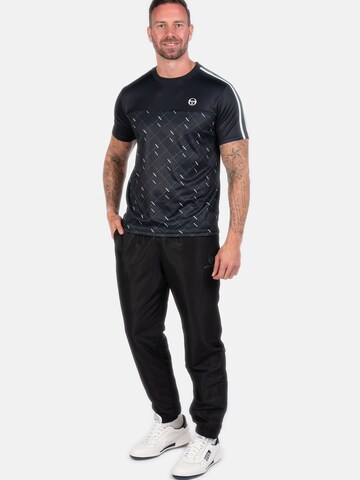 Sergio Tacchini Performance shirt 'Scotland' in Black