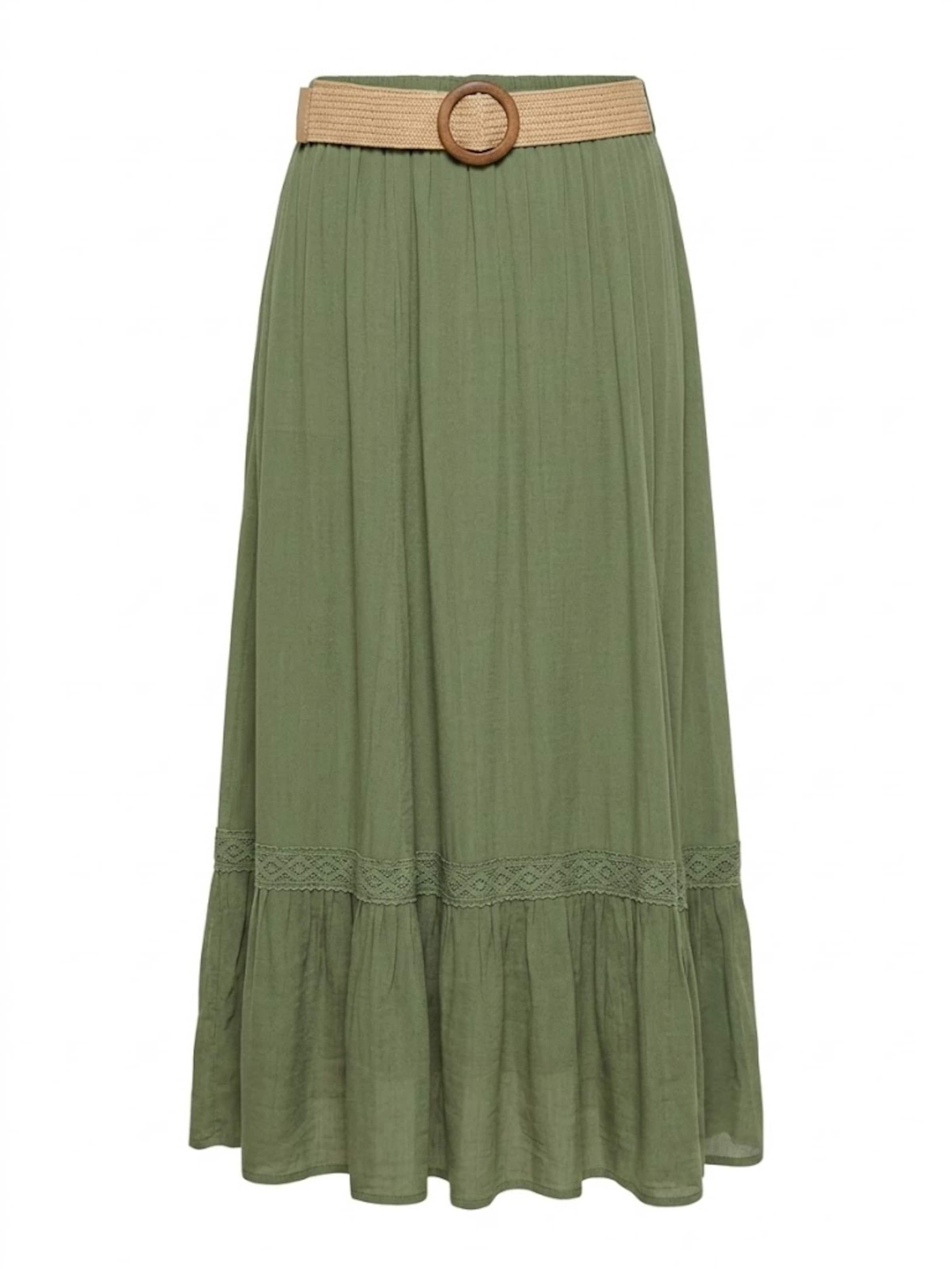 Apricot Skirt ' ' in Green: front
