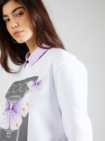 EINSTEIN & NEWTON Sweatshirt 'Perfume Klara Geist' in White