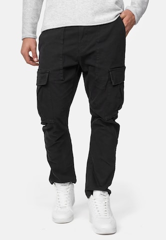 Regular Jeans cargo ' Walsh ' INDICODE JEANS en noir